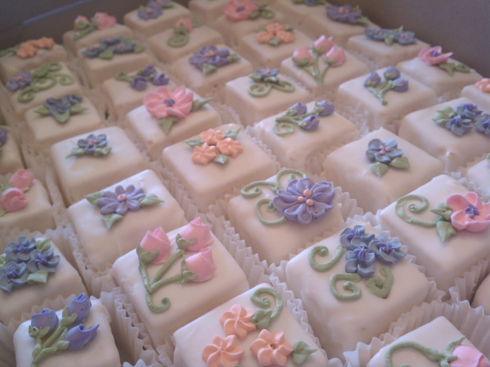 Simply Sweet Tea Party Petit Fours and Cake